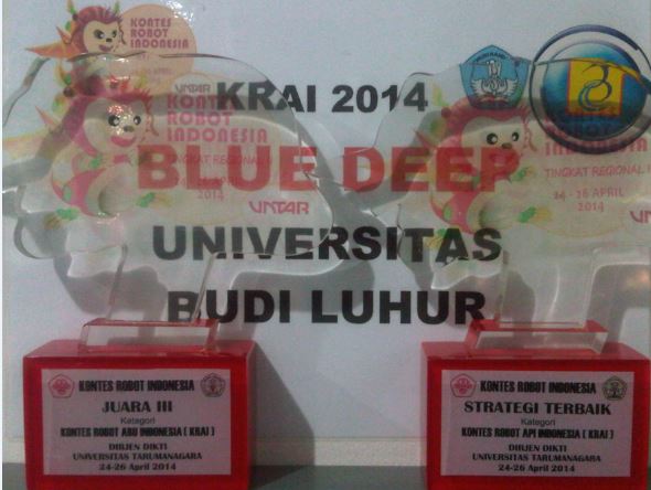 Tim Blue Deep kembali meraih juara di Kontes Robot Abu Indonesia (KRAI) Regional 2