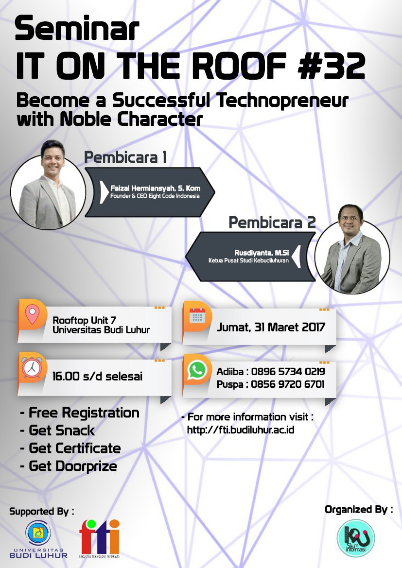 Seminar ITOR #32 Become a Successful Technopreneur with Noble Character