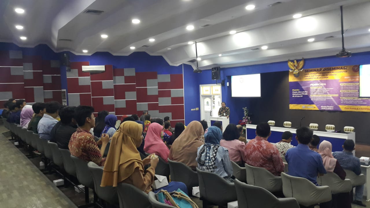 Pelaksanaan Seminar Diseminasi (Hasil Penelitian Doktor Ilmu Komputer Fakultas Teknologi Informasi Universitas Budi Luhur)