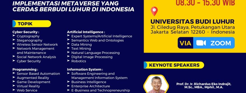 SENAFTI Call For Paper “Peluang dan Tantangan Implementasi Metaverse Yang Cerdas Berbudi Luhur di Indonesia”